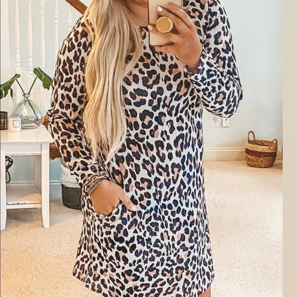 Leopard print dress